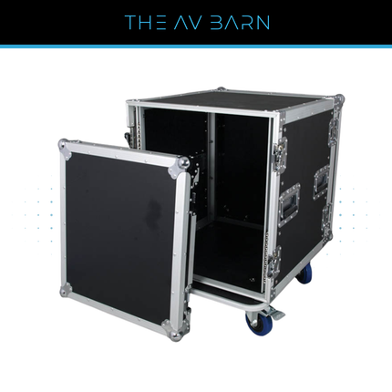 12U 19" Rack Flight Case – 520mm Deep with Casters