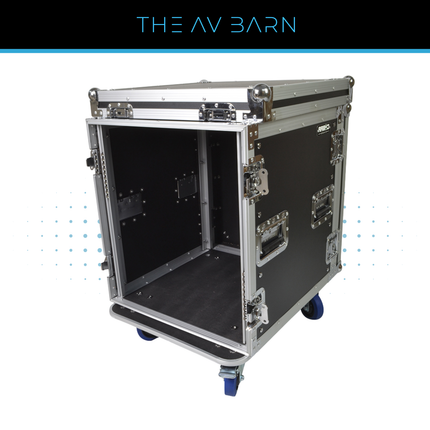 12U 19" Rack Flight Case – 520mm Deep with Casters