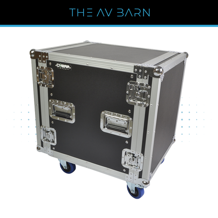 12U 19" Rack Flight Case – 520mm Deep with Casters