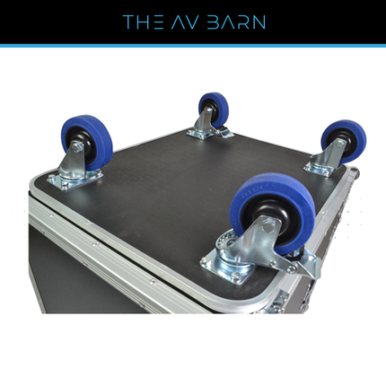 12U 19" Rack Flight Case – 520mm Deep with Casters