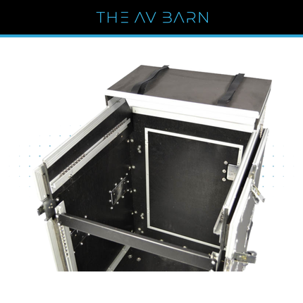 12U + 10U Rack Case with Laptop Shelf & Side Table