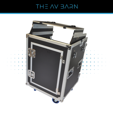 12U + 10U Rack Case with Laptop Shelf & Side Table