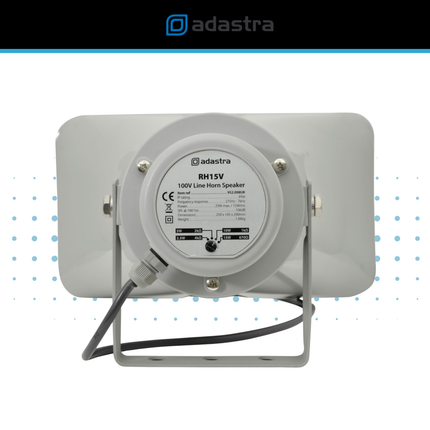 15W 100V Rectangular Horn Speaker for Outdoor PA Systems