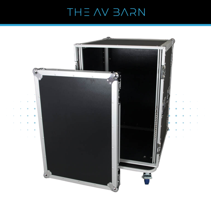 16U 19" Rack Flight Case – 520mm Deep with Casters