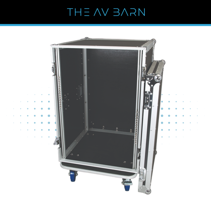16U 19" Rack Flight Case – 520mm Deep with Casters