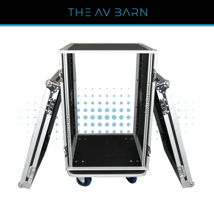 16U 19" Rack Flight Case – 520mm Deep with Casters