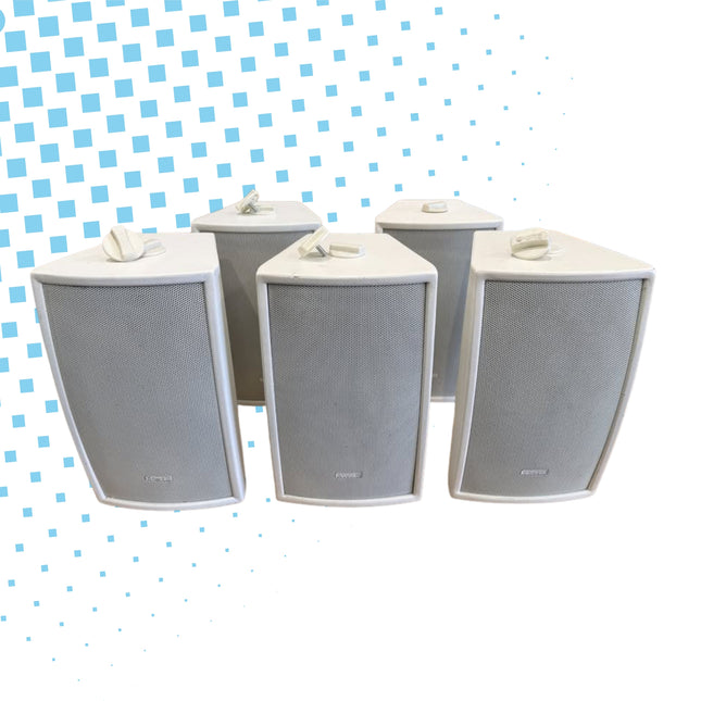 5x Apart MASK 8 Loudspeakers with 4x Brackets - Used