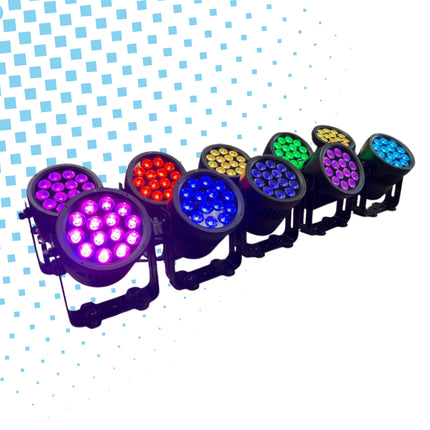 10x Infinity Raccoon P14/4 Outdoor Rated LED Par Cans - Used
