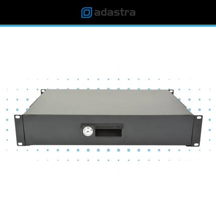 19-Inch Lockable Steel Rack Drawer for Racks & Flight Cases - 2U + 3U
