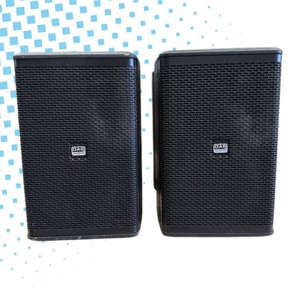 4x DAP XI-8 Black Loudspeakers with Brackets - Used