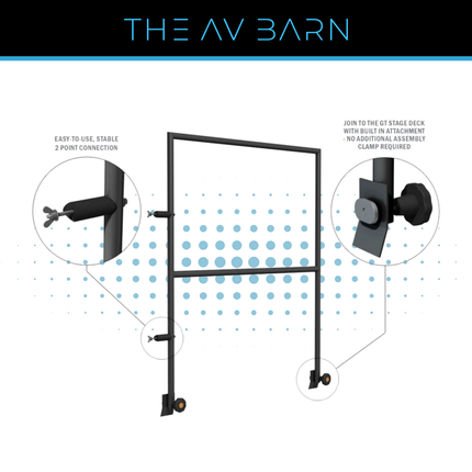 Stage Deck Handrail | 1m & 2m Stage Safety Rail