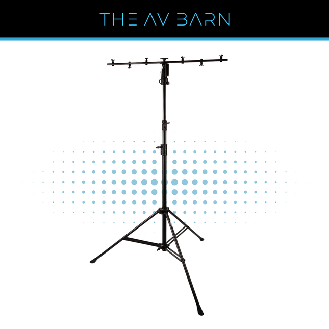 3 Section Lighting Tripod Stand - Black