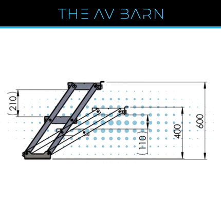 Stage Deck Adjustable Stairs | 40–60cm