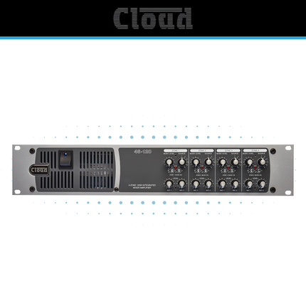 Cloud Four-Zone Background Music System with 5” Ceiling Speakers & Central Wall Control