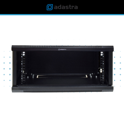 19-Inch Lockable Steel Rack Cabinet with Adjustable Rails (various sizes)