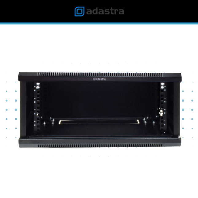 19-Inch Lockable Steel Rack Cabinet with Adjustable Rails (various sizes)