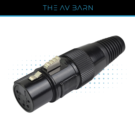 5 Pin Female XLR Connector – Black