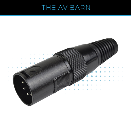 5 Pin Male XLR Connector – Black