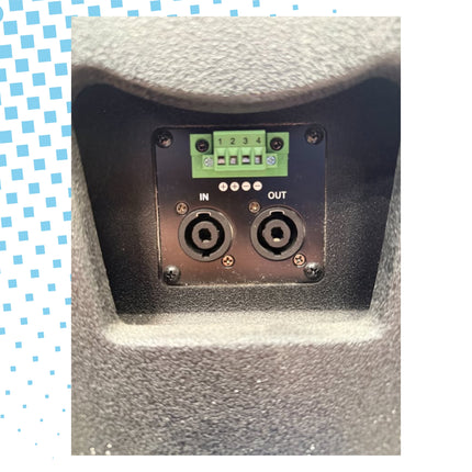 4x DAP XI-8 Black Loudspeakers with Brackets - Used
