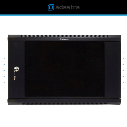 19-Inch Lockable Steel Rack Cabinet with Adjustable Rails (various sizes)