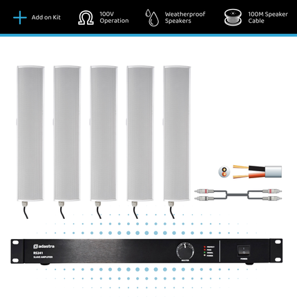 Adastra 100V Column Speaker PA Expansion Kit