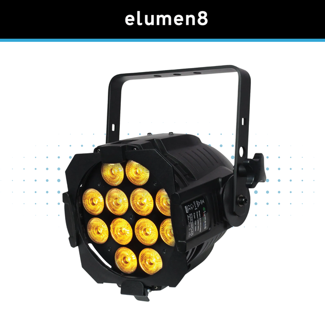 Elumen8 Alu HEX Par 12 x 12W RGBWAUV LED Par Can