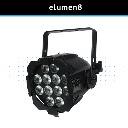 Elumen8 Alu HEX Par 12 x 12W RGBWAUV LED Par Can