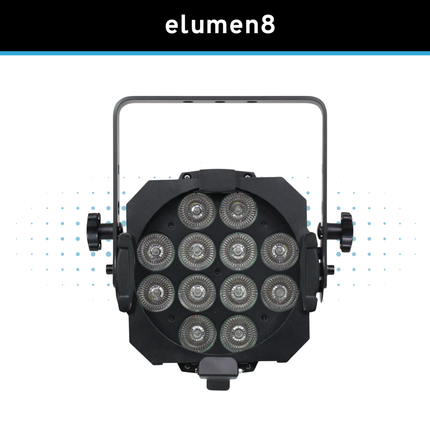 Elumen8 Alu HEX Par 12 x 12W RGBWAUV LED Par Can