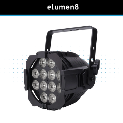 Elumen8 Alu Quad Par 12 x 10W RGBW LED Par Can
