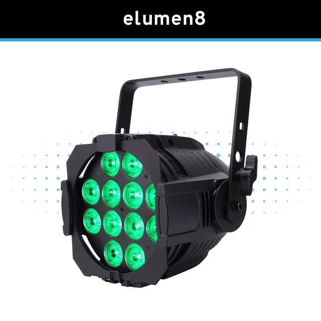 Elumen8 Alu Quad Par 12 x 10W RGBW LED Par Can