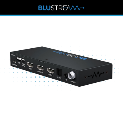 Blustream SP12CS 2 Way 4K HDMI Splitter | 4K 60Hz HDMI 2.0 Smart Scaling Splitter