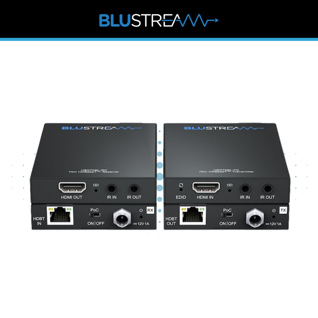 Blustream HEX70SL-KIT Slimline HDBaseT Extender Set