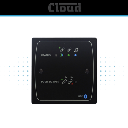 Cloud BT-2FB / BT-2FW Bluetooth Wall Input Module – Black or White