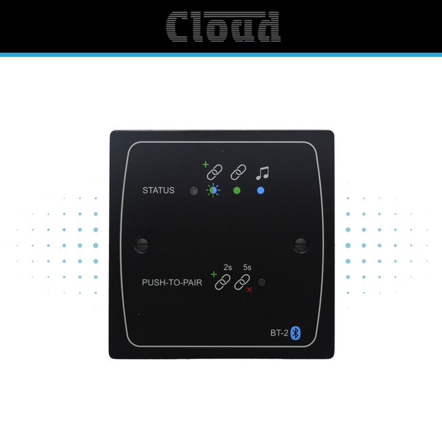 Cloud BT-2FB / BT-2FW Bluetooth Wall Input Module – Black or White