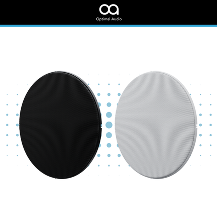 Optimal Audio Grille 2 Bezel-Less Ceiling Speaker Grille – Black or White
