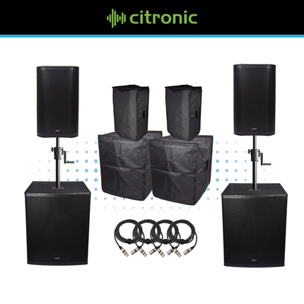 Citronic CASA-10A & CASA-15BA Active PA Speaker Kit