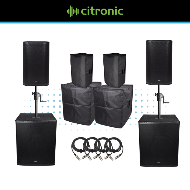 Citronic CASA-10A & CASA-15BA Active PA Speaker Kit