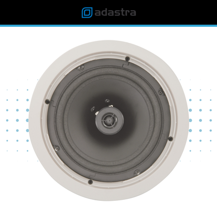 Adastra 100V Ceiling Speaker Background Music System with Compact UX240 Amplifier