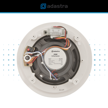 Adastra 100V Ceiling Speaker Background Music System with Compact UX240 Amplifier