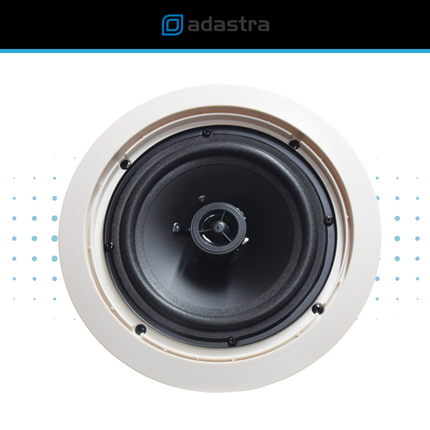 Adastra 2-Zone 100V Ceiling Speaker Background Music System