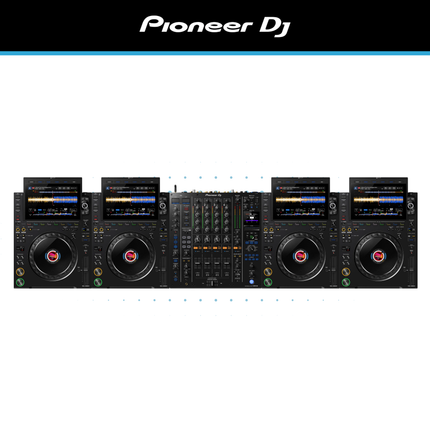 AlphaTheta DJ CDJ-3000X and DJM-A9 Professional 4 Deck Club DJ System