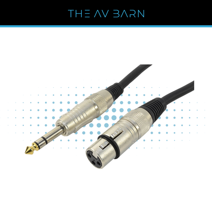 1/4" Stereo Jack to Female XLR Lead