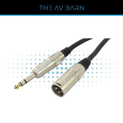 1/4" Stereo Jack to Male XLR Lead