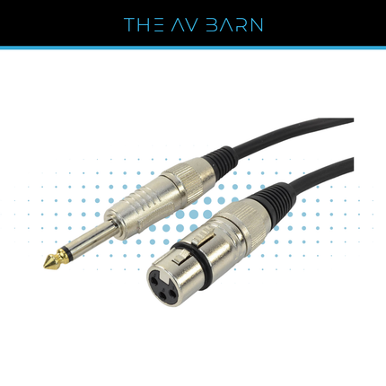 1/4" Mono Jack to Female XLR Lead