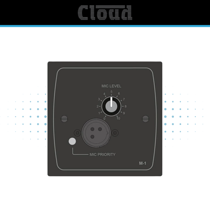 Cloud M-1B/W Active Microphone Input Plate