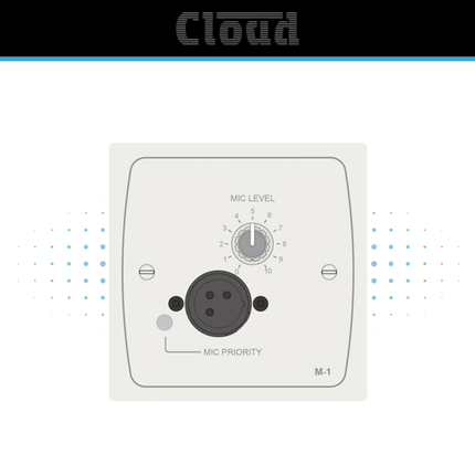 Cloud M-1B/W Active Microphone Input Plate
