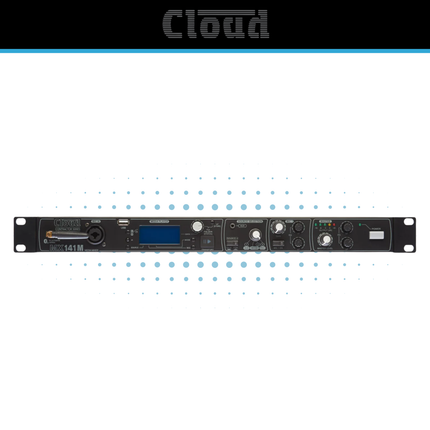 Cloud MX141M 1U Stereo Audio Mixer with Bluetooth & Media Player