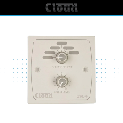Cloud RSL-6 Remote Source Selector & Volume Control Plate