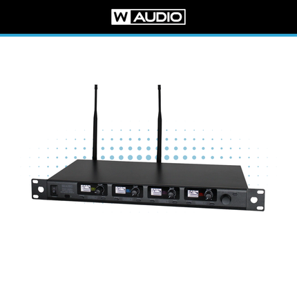 W-Audio DQM 600H 4-Way Handheld Radio Microphone System