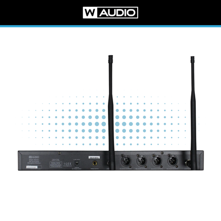 W-Audio DQM 600H 4-Way Handheld Radio Microphone System